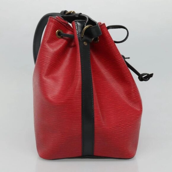 LOUIS VUITTON Epi Petit Noe Shoulder Bag Bicolor Black Red - Picture 5 of 16